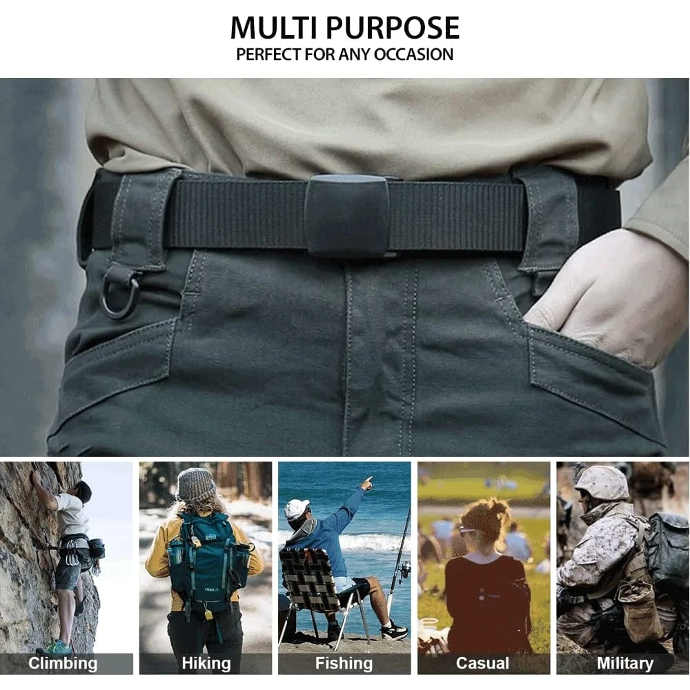Durable Waterproof Multifunctional Nylon Belts High-quality Men Adjustable Canvas Tactical Men Belt