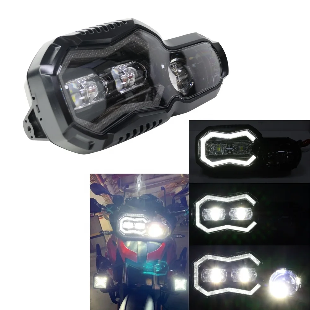 TIYPEOR New Generation LED Brighter Headlight E-Mark IP67 Waterproof for F800GS F800R F650 700 800GS ADV Adventure Complete