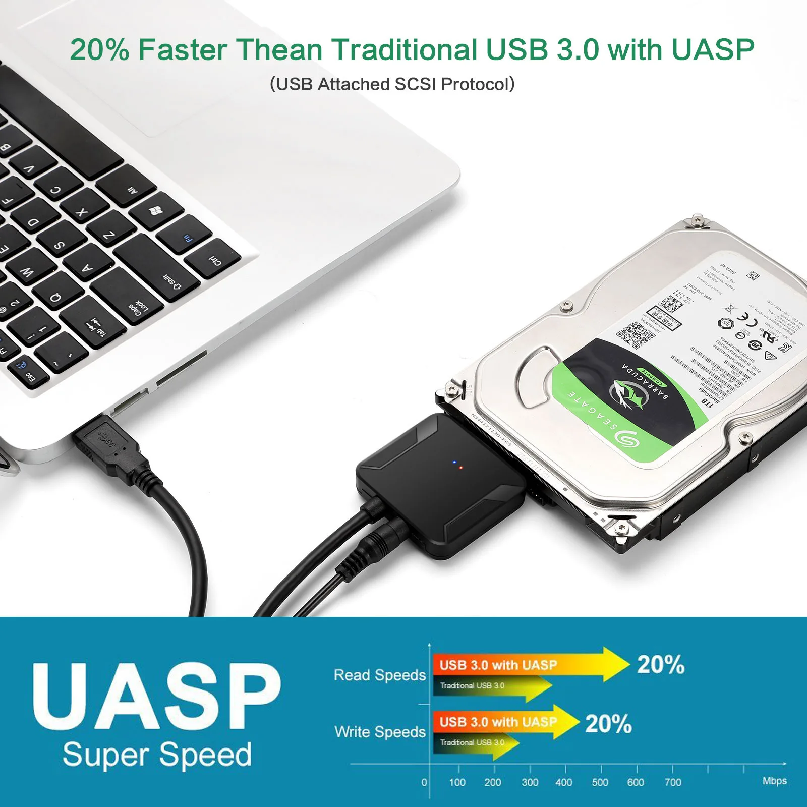 deleyCON USB 3.0 SATA Adapter Kabel USB A zu 2,5 Festplatten HDD SSD 5GBit/s | USB Kabel | Kabel & Adapter deleyCON USB 3.0 SATA Adapter Kabel USB A zu 2,5 Festplatten HDD SSD 5GBit/s | USB Kabel | Kabel & Adapter