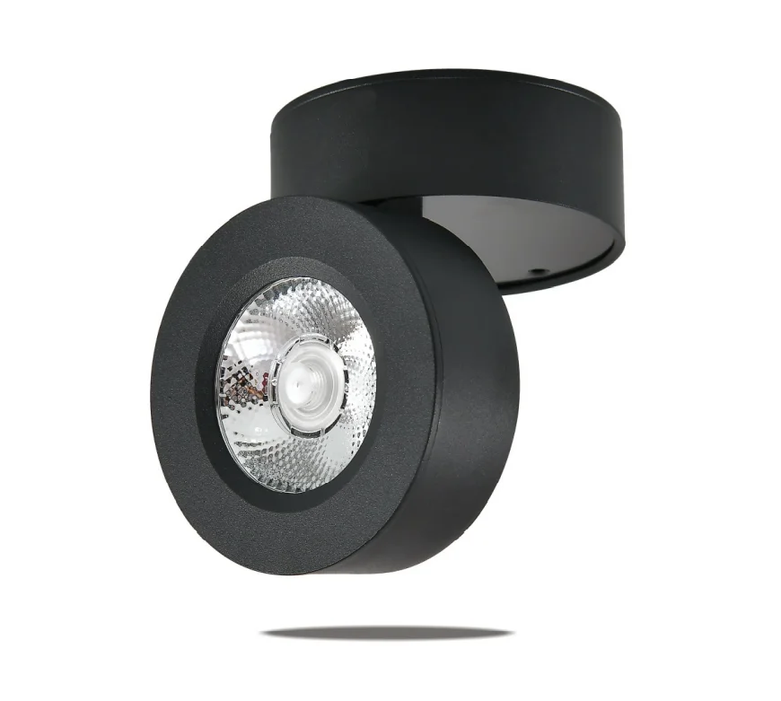 360 Degree Adjustable Rotatable Surface Mounted Cylinder 10W Foldable Led Ceiling Wall Cob Spotlight for Home Shop Hotel