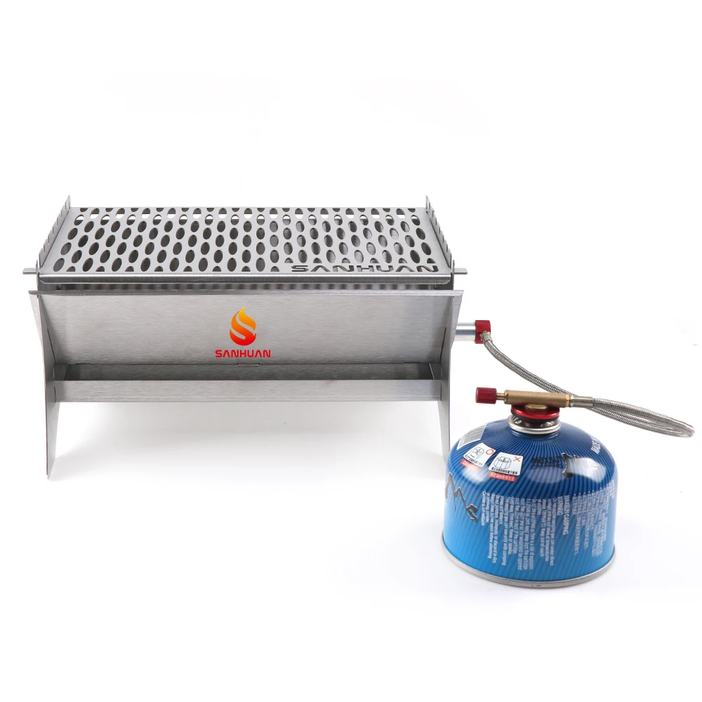 Sanhuan Camping Bbq Stainless Steel Grill Portable Barbeque Gril