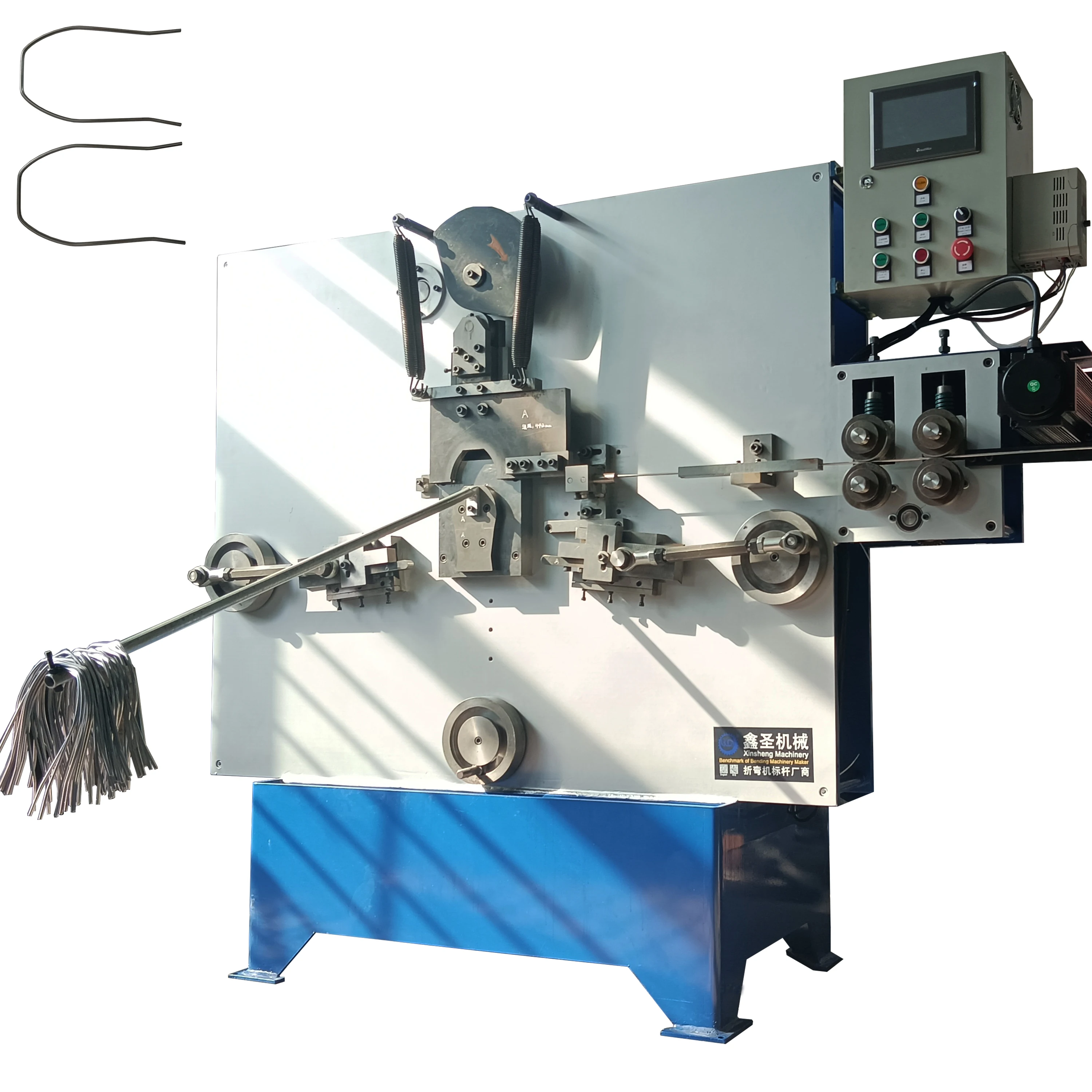 Automatic mechanical iron wire forming machine for big sizes