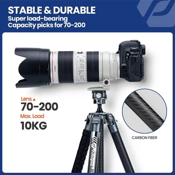 Professional Tripod Stand for Dslr Camera Outdoor Travel Carbon Fiber Camera Tripod Ultra Light Cameras Stand Tripods detail image