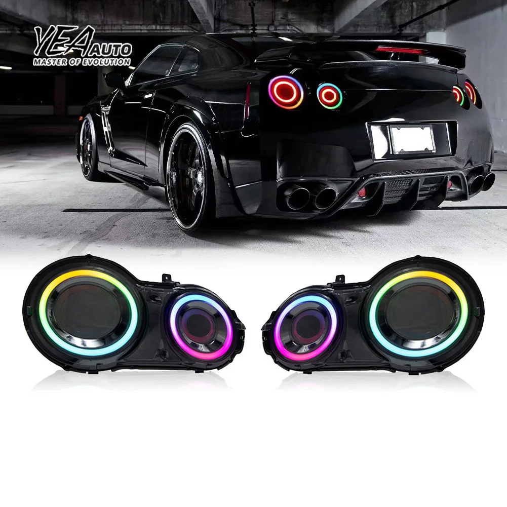Sanya mada LED RGB ta mada Nissan GTR R35 GT-R mada ta mota mada 2008 - 2023 Plug and Play