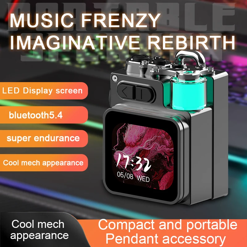 2025 New K15 Speaker with LED Display Touch Screen Support Calendar Volume Control Weather Message RGB Light BT 5.4