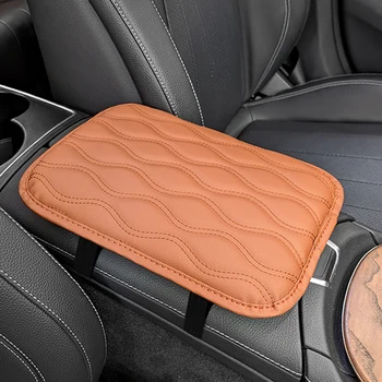 Best Quality Luxury Car Interior Accessories Hot-Selling PVC Leather Wavy Car Armrest Cover Mat Interior Kits for Auto Car