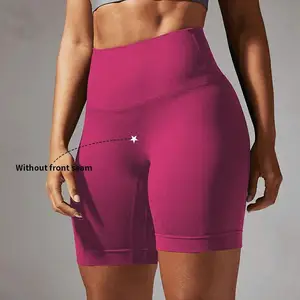 Women's Custom High Waist Yoga Leggings, Spandex/Nylon Color-Blocked Fitness Pants with Butt Lifting Effect and Logo Print