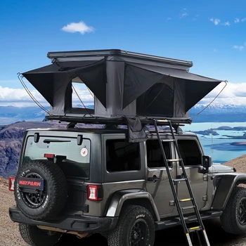 Quick Setup Waterproof Side Open Clamshell ABS Hard Shell Roof Top Tent 3-4 Person Rooftop Tent for 4x4 Offroad Camping