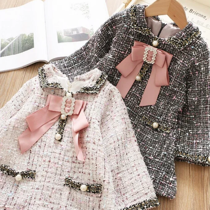 Ks5674 Korean Style Girls Tweed Dress Wholesale Winter Toddler Dress - Buy  Toddler Dress,Girls Tweed Dress,Girls Winter Dress Product on Alibaba.com