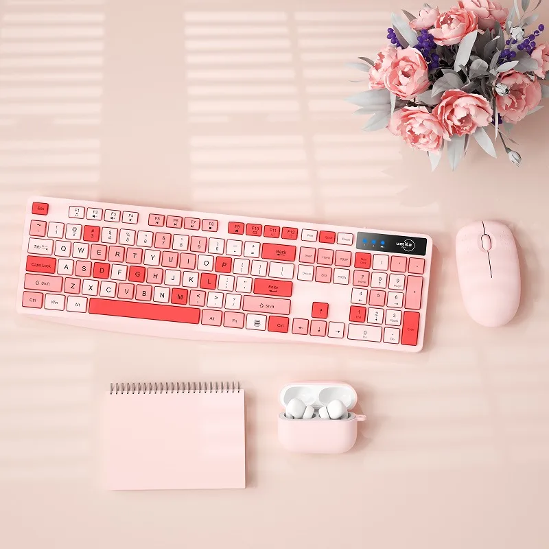 pink korean keyboard