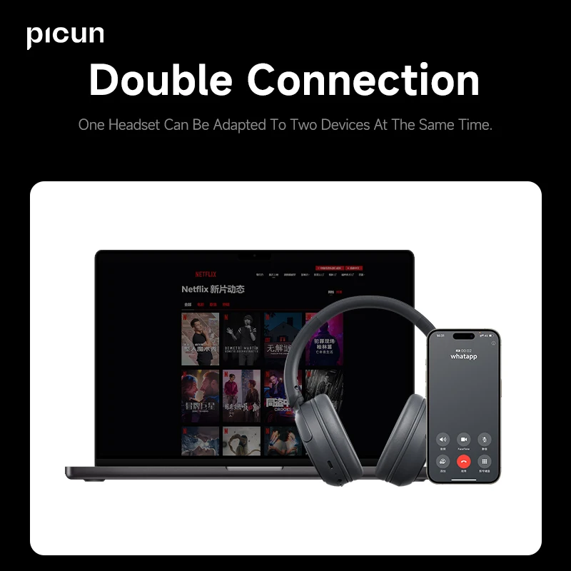 Picun B5 Pro Audio Factory Music Headset Head Phones Headphone Wireless