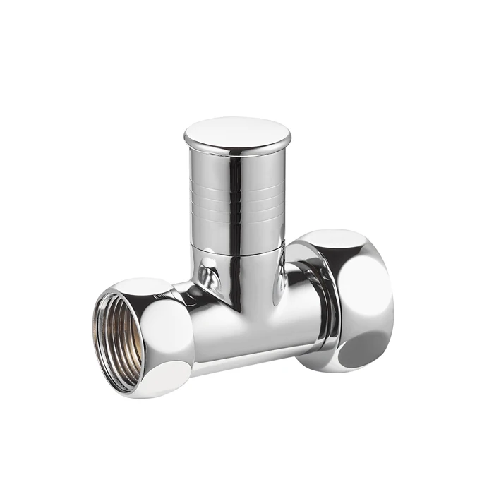 HVAC System Chrome Straight Radiator Valve for Heating Radiators BJ22005
