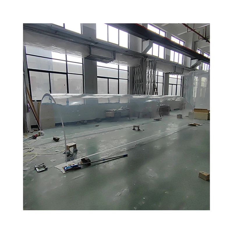 Custom Big Bullet U Shape Transparent Acrylic Fish tank Aquarium for Home Decoration