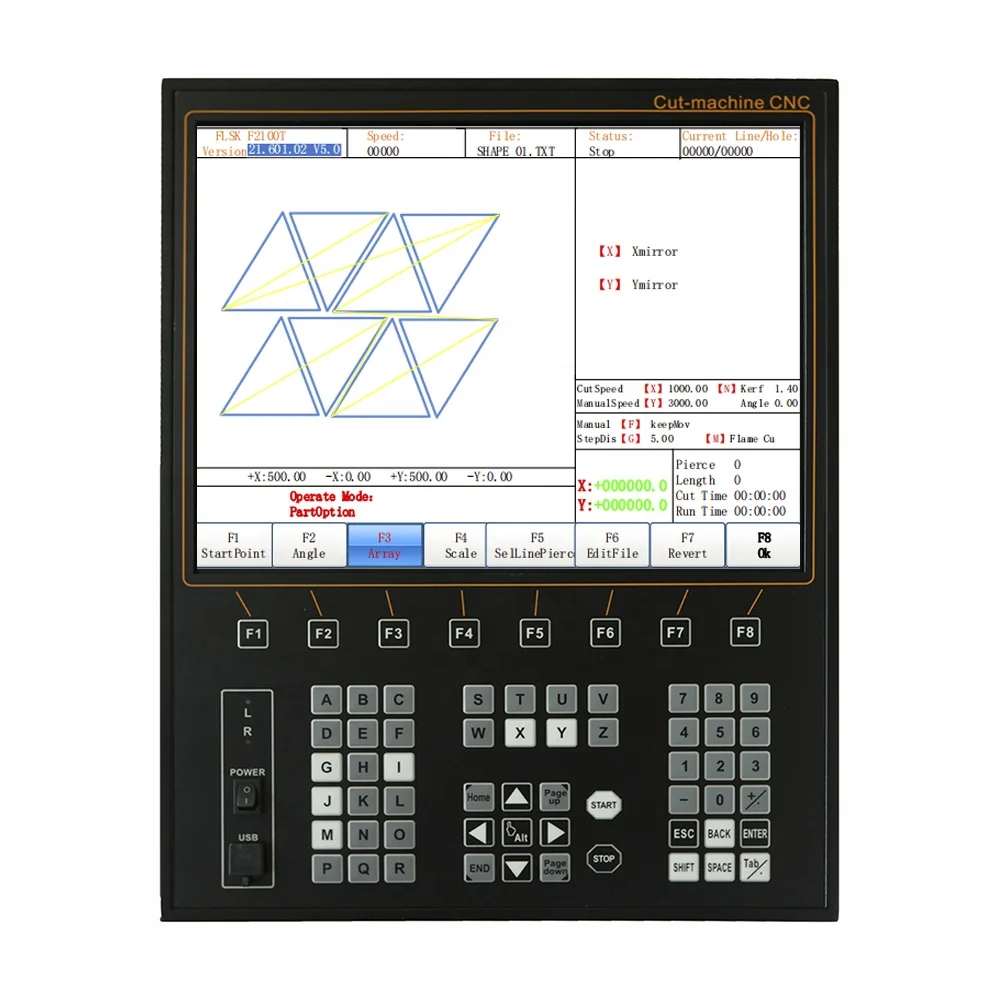 Fangling F2500BX USB 2 Axis CNC Plasma Controller F2500BX for Pipe Tube Cutting Machine
