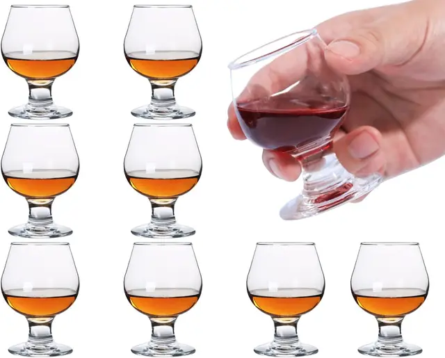 50ml Small Brandy Snifters Tequila Cute Shot Glasses With Engravable Logo Brand  for Party Wedding