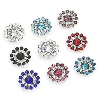 Factory direct sales  new products 14mm hand sew glue sunflower glass flowers rhinestones  transfers clothing