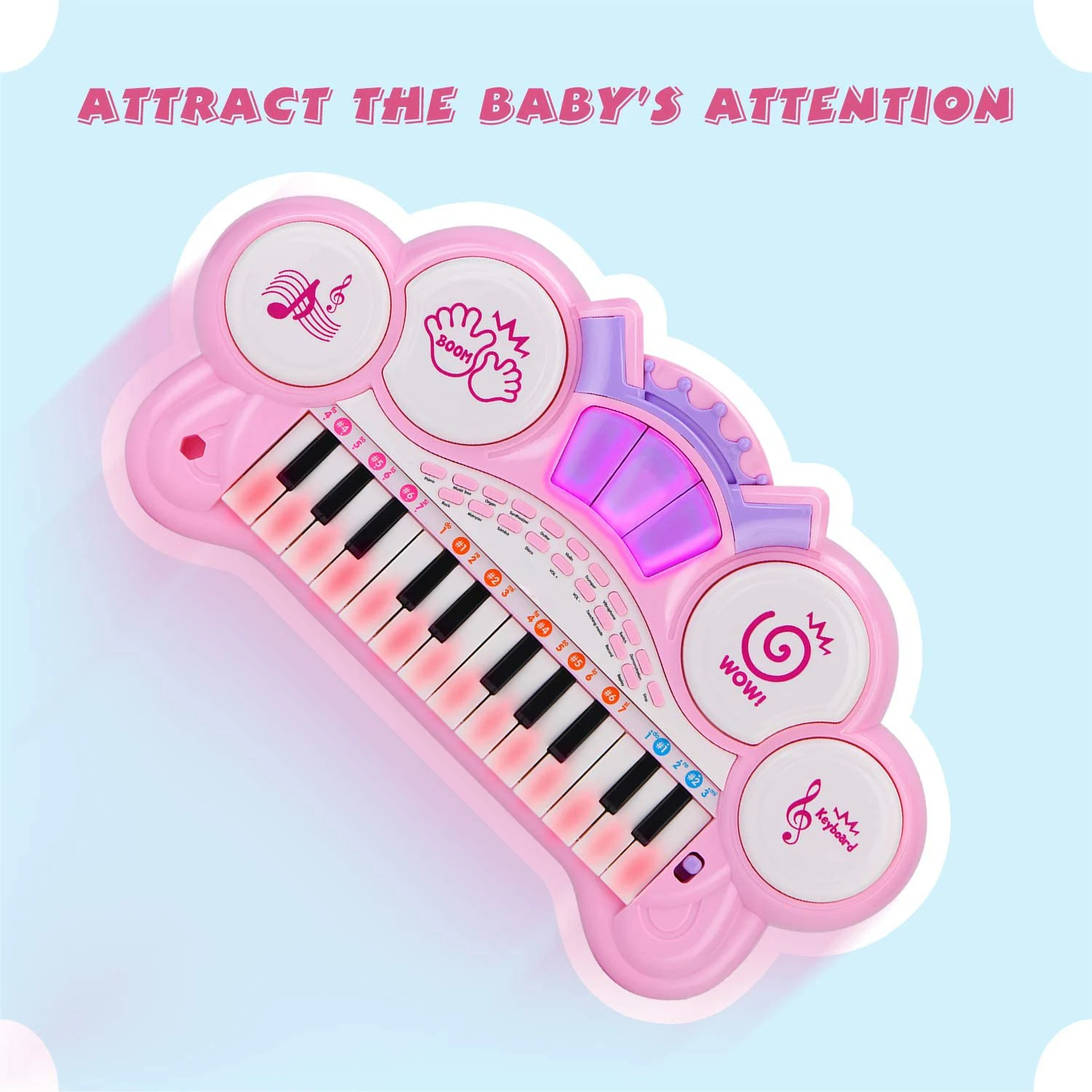 24キー幼児ピアノおもちゃ子供音楽おもちゃ楽器ピアノキーボード