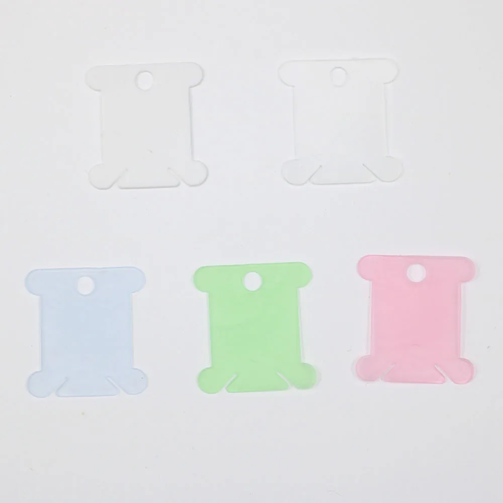 100 Bobines Plastique Pour Fils à Broder - Organisation Couture Et Crochet, Couleur Bleu