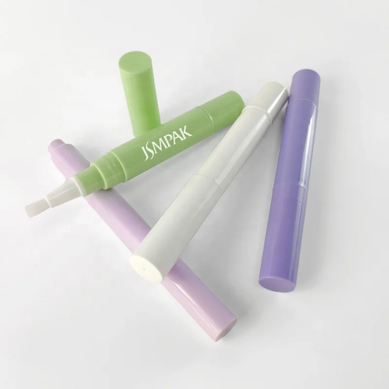 Custom Label 4ml 6ml Clear Empty Cosmetic Twist Pen Packaging Container 2ml Plastic Tube Nail Cuticle Oil Pen