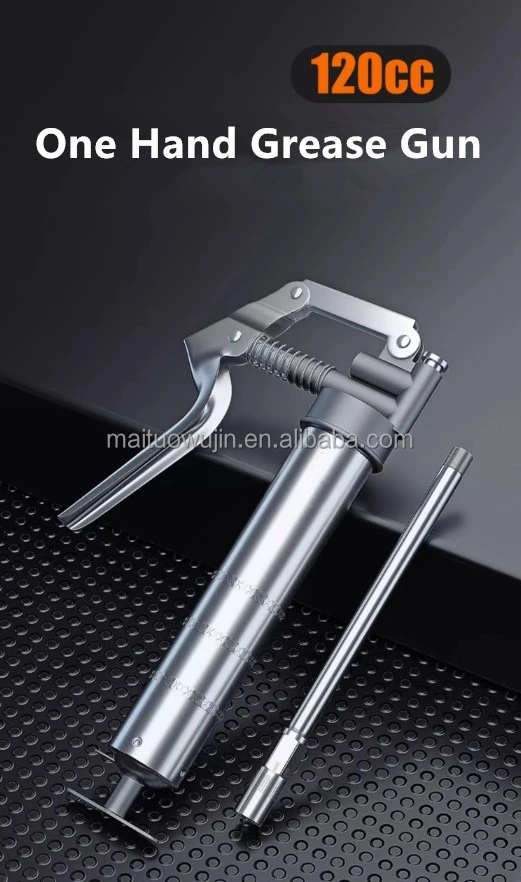 120cc One Hand Operated Grease Gun High Pressure Manual Mini Grease Gun Small Grease Injection