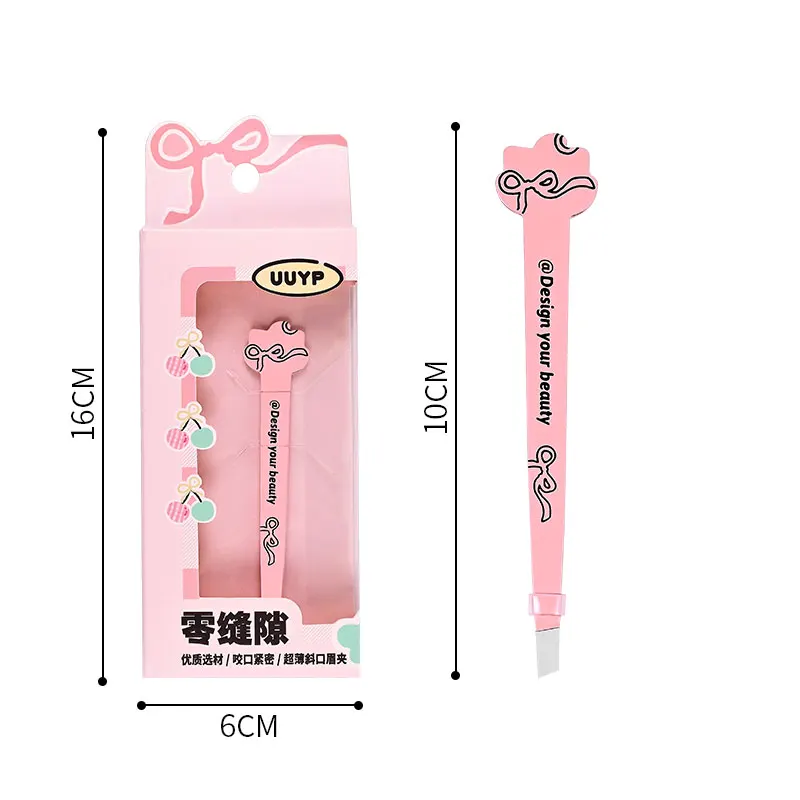 Customized Packaging Eyebrow Lash Tweezers with Tight Clip New Design Fiber Tip for Facial Hair Removal and Lash Extension H75409e49d09540e6ab1a783ea73ed38dn