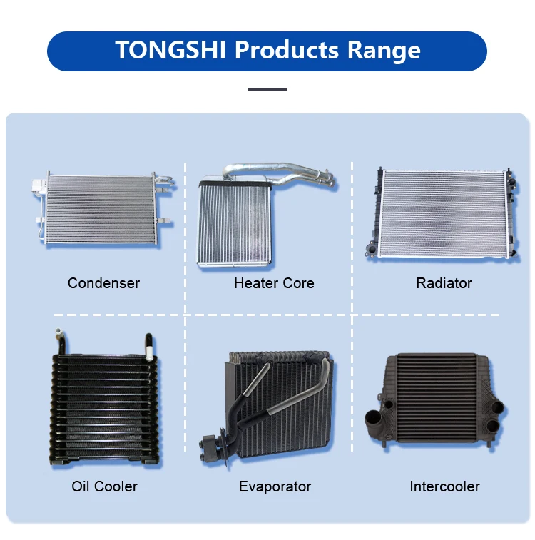 二ラオ TONGSHIオートラジエーターコアカーアルミラジエーターISUZU D