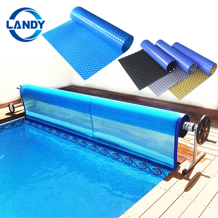 High Quality Dust-Blocking Solar Swimming Pool Cover Custom Printed with Pool Covers & Reels