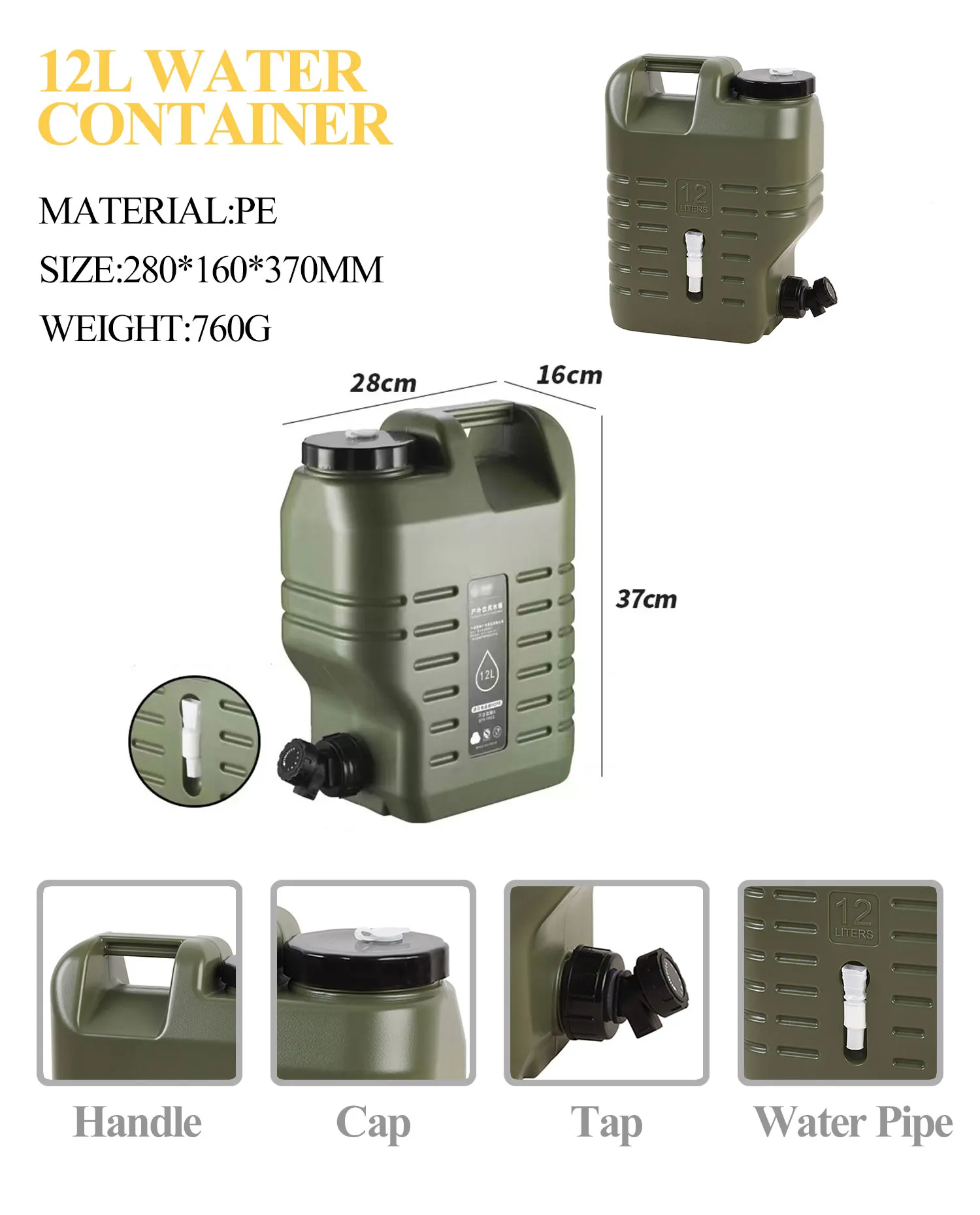 Portable Water Canteen Camping Water Storage Carrier Jug Buy Water