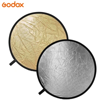 Godox 2 In1 Gold Silver 60cm 80cm 110cm Multi-disc Reflector Collapsible Photography Studio Camera Lighting Diffuser Reflector detail image