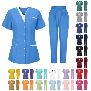 Dental Hospital Operating Room Scrub Cardigan Set Doctor Nurse Uniform Women Beauty Salon Nursing Scrub