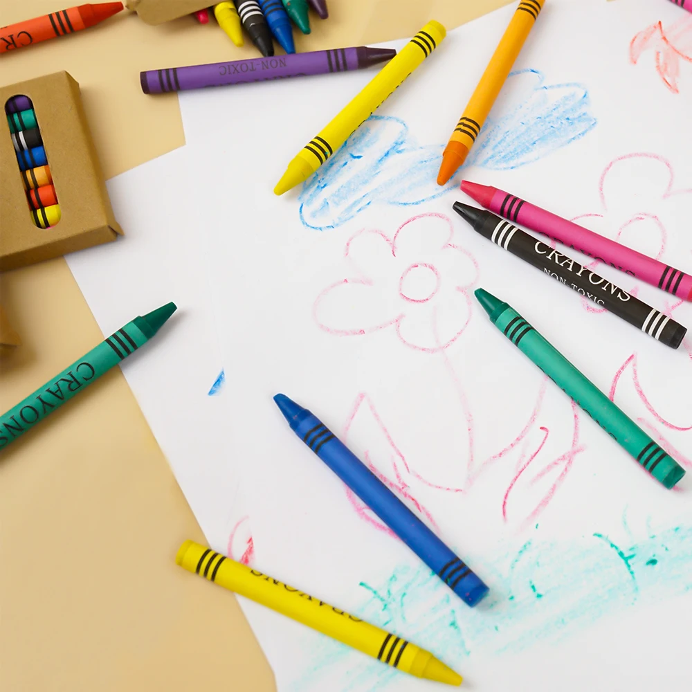 Wholesale Cheap Nontoxic Painting Crayons 6 8 12 16 20 24 48 Colors