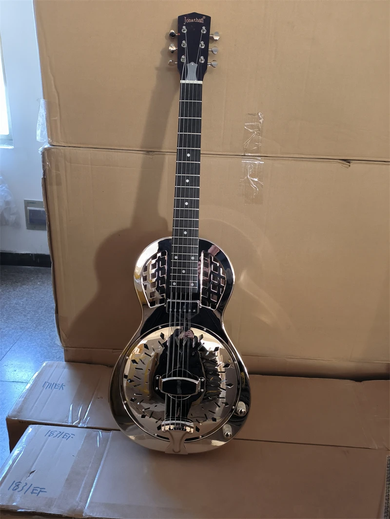 Jonathan Resonator Guitar Metal Body Duolian Style