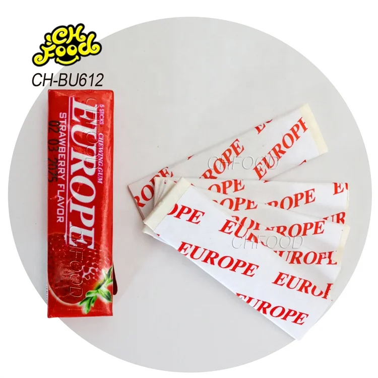 Manufacturer Wholesale Hot Selling 5 Piece ZIZI Fruit Flavor Tattoo Bubble Gum