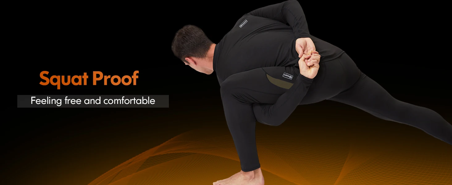 Thermal Underwear For Men Long Johns Fleece Lined Hunting Gear Bottom