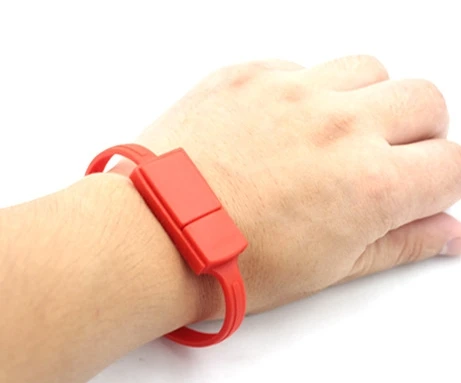 Custom Silicone Bracelet 4GB WristBand USB Flash Drive 16GB pen drive wholesale - ANKUX.COM