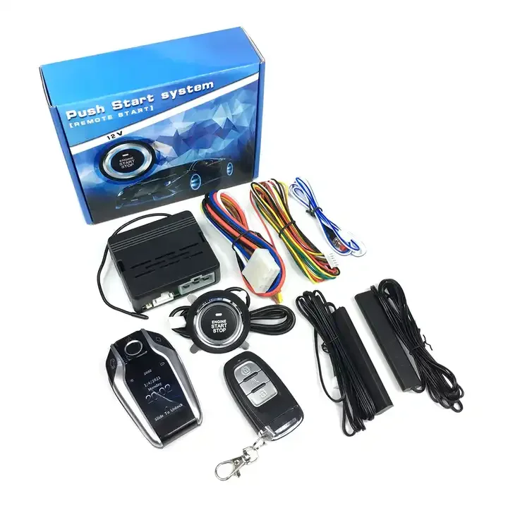 Smart LCD Key Car Alarms with Remote Start and Keyless Entry PKE for