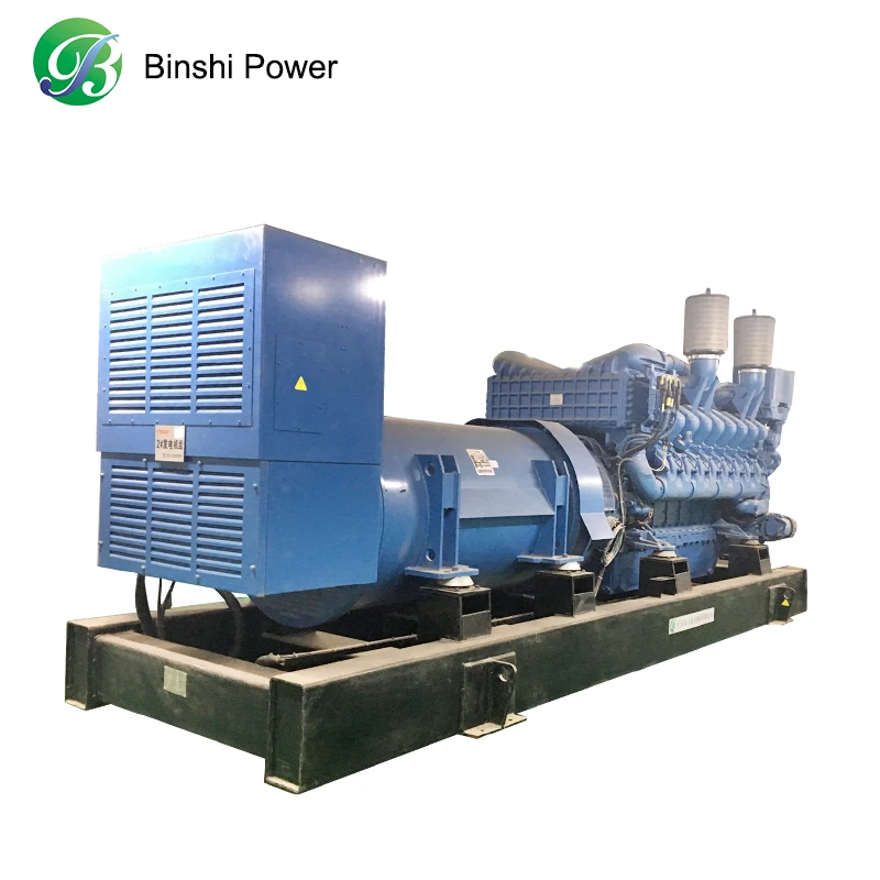 1mw 2mw Gas Turbine Generator Three Phase Open Type Natural Gas Generator
