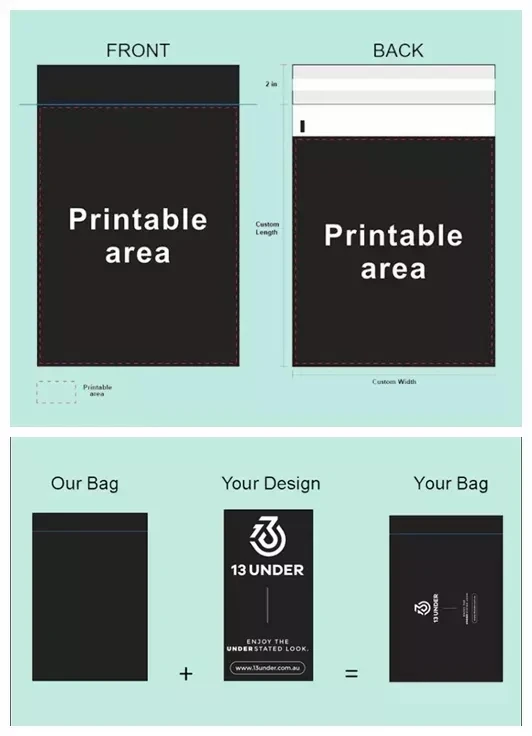 Custom Logo Clothing Packaging Mailing Bags,Polymailer Courier Shipping