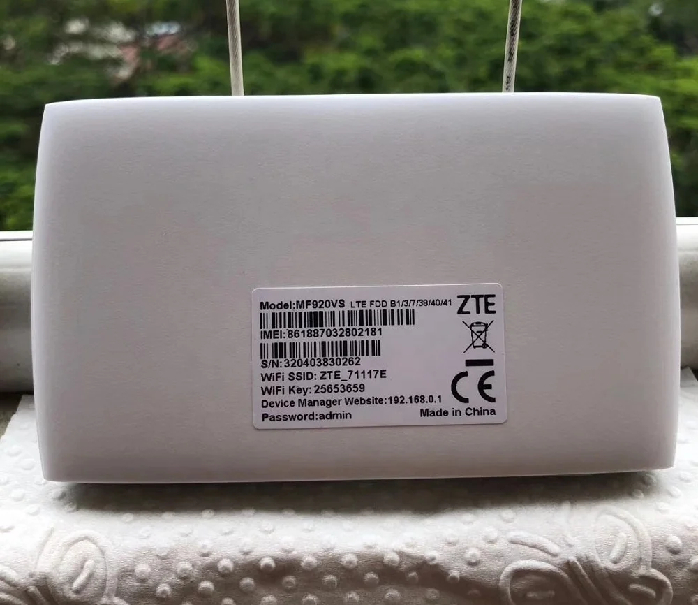 ZTE MF920VS 4G Mobile WiFi Router Cat4 150M LTE Wireless Pocket WiFi Hotspot