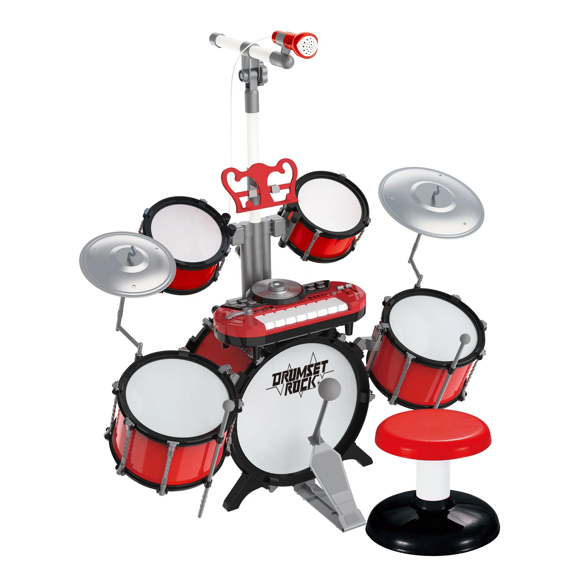 Baoli Dj Rock Drum With Keyboard With Microphone Educational Jazz Drum Set  Kids - Buy Electric Drum Set,Jazz Drum Set Kids,Toy Musical Instrument Jazz  Product on Alibaba.com