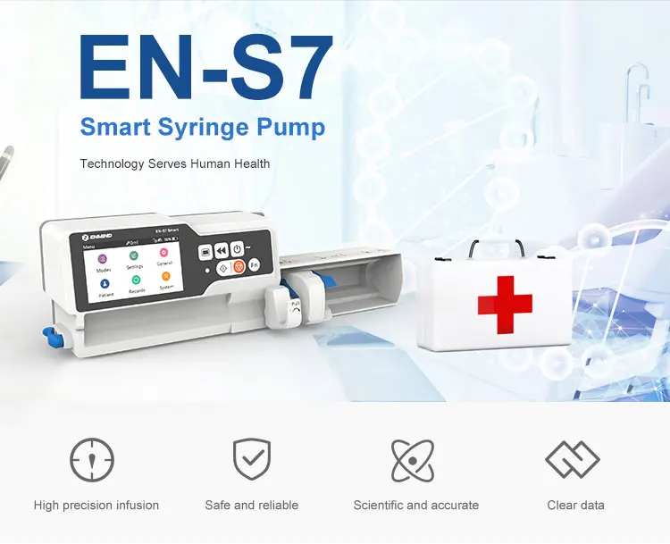 Ens7 Smar Medical Infusion Pump And The Syringe Pump In Ambulance And
