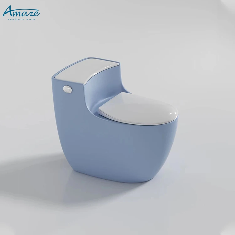 New design bathroom wc color floor mount siphonic one piece ceramic sanitary ware commode bowl toilet bidet supplier