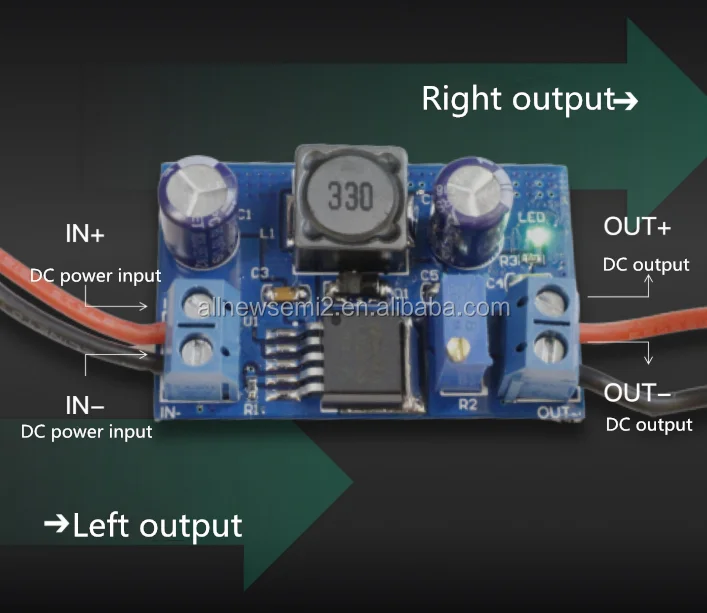 Hot offer Buck module 1.23v-37v output power module 20W high power output 4A buck module  DC-DC adjustable resistance