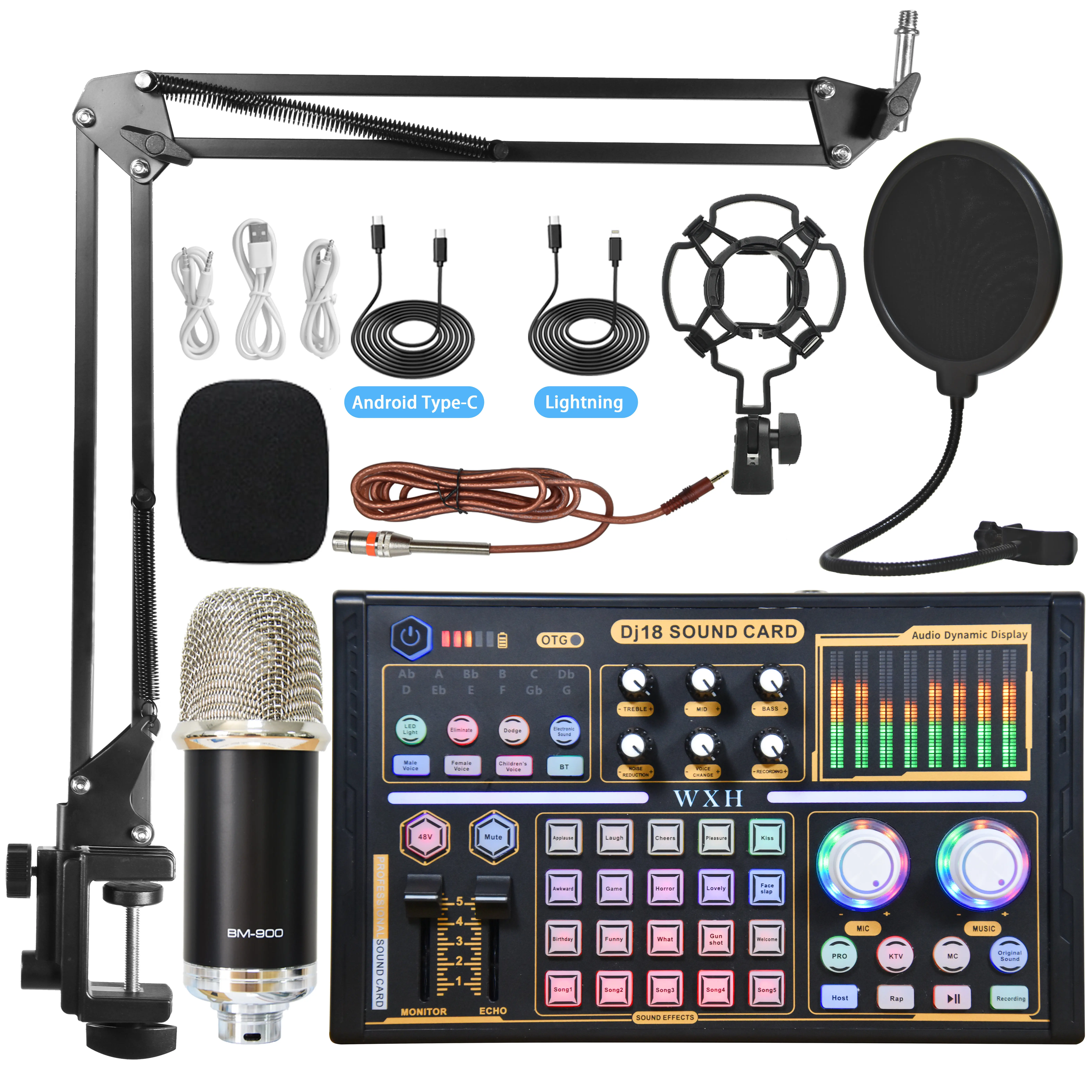 thumbnail image 2 of Professonal Audo Mxer Lve Sound Card Wth DJ Mxer Effects And 2 of 13