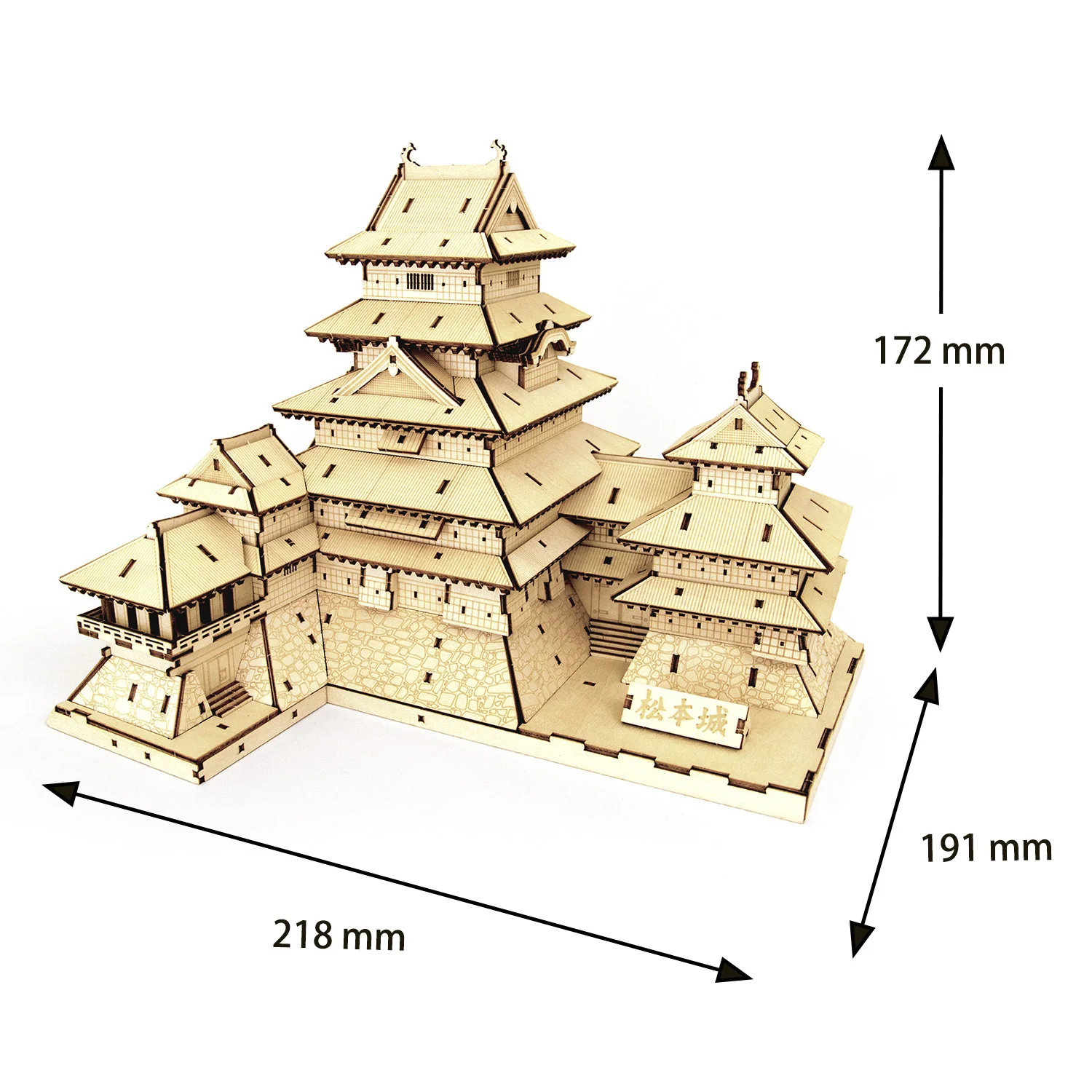 Kumamoto Castle Kumamon Azone Ki-gu-mi Wooden Art 3d Puzzle Model Kit for sale online 