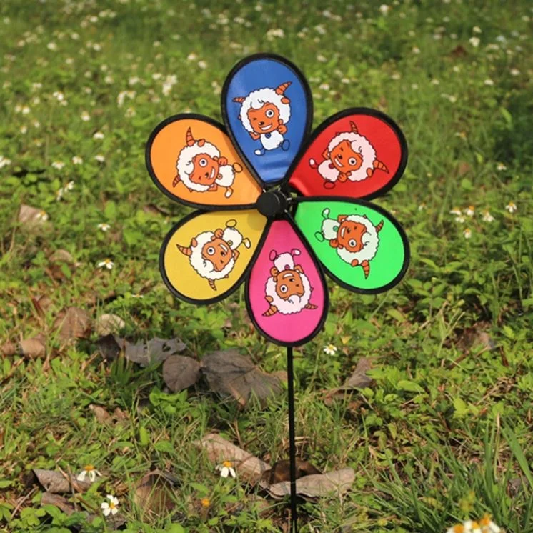 Water Double Layer Colorful Wheel Windmill Wind Spinner Kids Toys