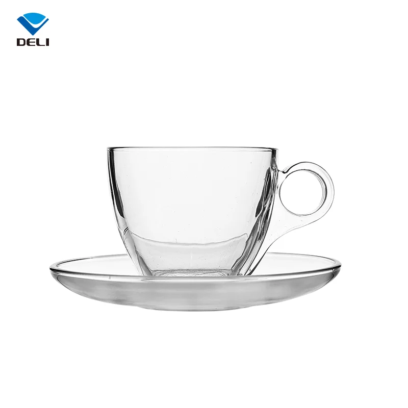 190ml 6.4oz Classic Small Capacity Round Bottom Glass Coffee Tea