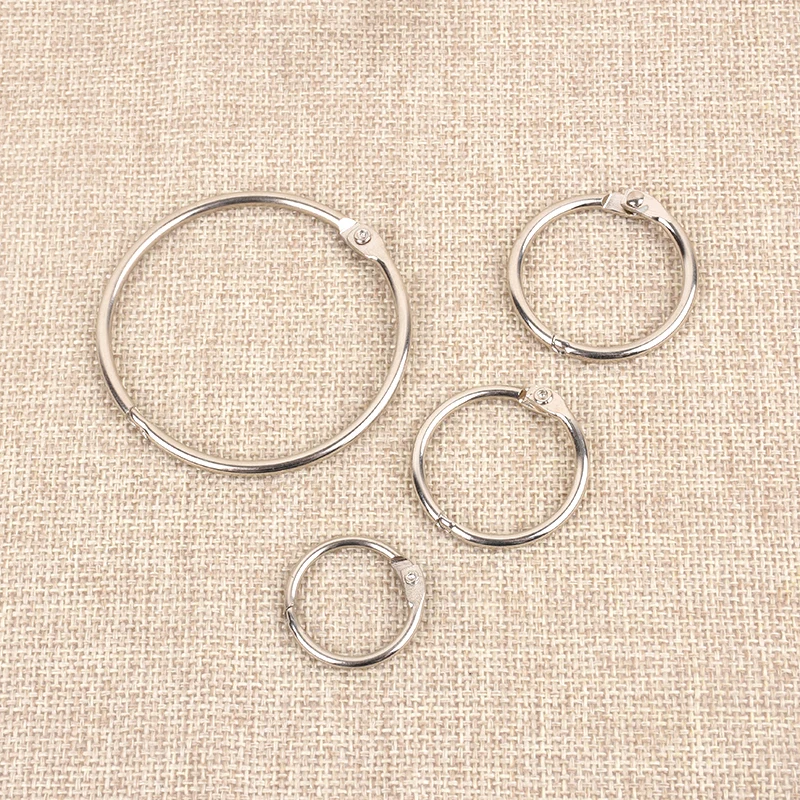 Круглый никель бумага связующего обручи книга навесное кольцо с отрывными листами кольцо для переплета