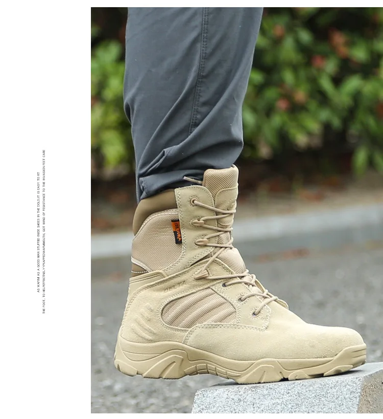 Taktische Militär Kampfstiefel Männer Hoher Knöchel Leder US Army Jagd  Trekking Camping Bergsteigen Winter Arbeitsschuhe günstig kaufen — Preis,  kostenlose Lieferung, echte Bewertungen mit Fotos — Joom