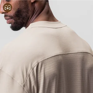 Summer Shirts Men Cool Custom Logo 3/4-SLEEVE OVERSIZED TEE Fitness Sport Suits